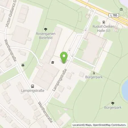 Standortübersicht der Tankstelle Stadtwerke Bielefeld in 33615 Bielefeld