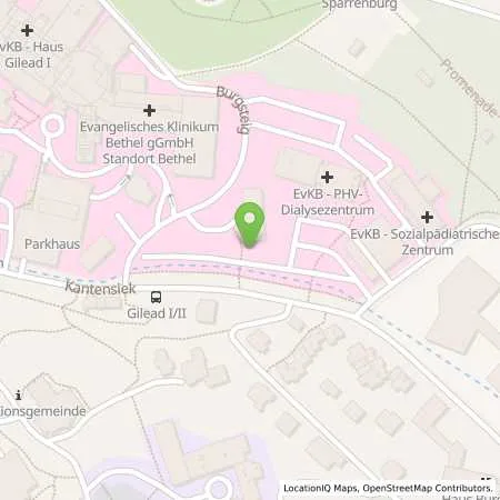 Standortübersicht der Tankstelle Stadtwerke Bielefeld in 33617 Bielefeld