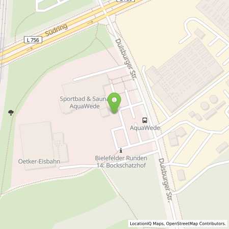 Standortübersicht der Strom (Elektro) Tankstelle: Stadtwerke Bielefeld in 33647, Bielefeld