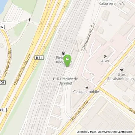 Standortübersicht der Tankstelle Stadtwerke Bielefeld in 33647 Bielefeld