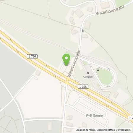 Standortübersicht der Tankstelle Stadtwerke Bielefeld in 33659 Bielefeld