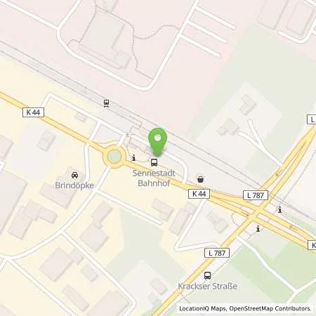 Standortübersicht der Tankstelle Stadtwerke Bielefeld in 33689 Bielefeld