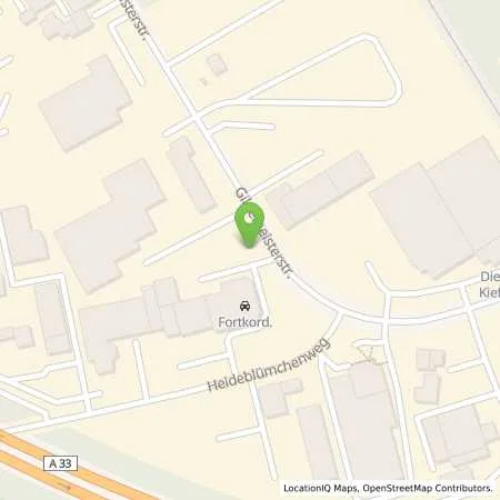 Standortübersicht der Tankstelle Stadtwerke Bielefeld in 33689 Bielefeld