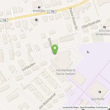 Standortübersicht der Tankstelle Stadtwerke Bielefeld in 33719 Bielefeld