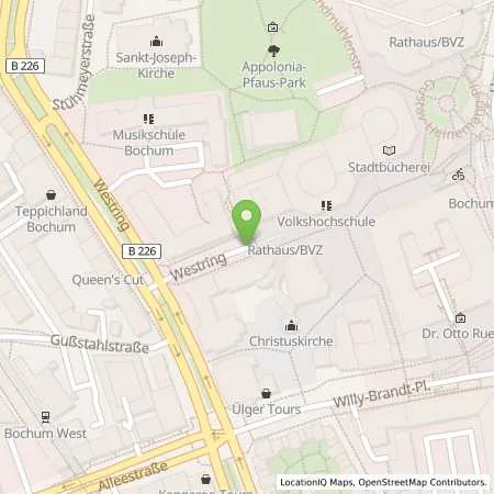 Standortübersicht der Tankstelle Stadtwerke Bochum in 44787 Bochum