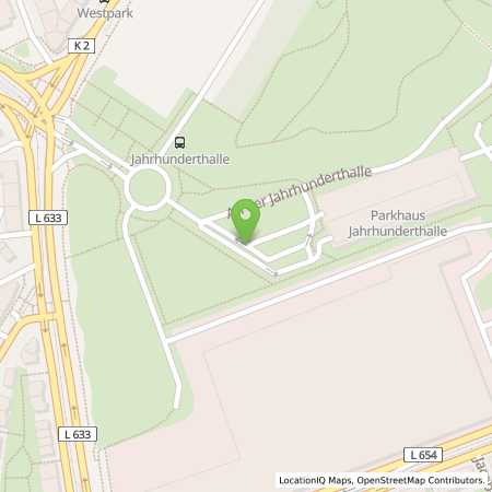 Standortübersicht der Strom (Elektro) Tankstelle: Stadtwerke Bochum in 44793, Bochum