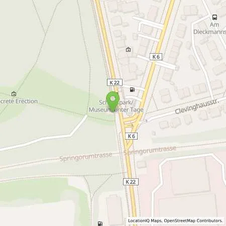 Standortübersicht der Tankstelle AHAG Bochum GmbH in 44795 Bochum