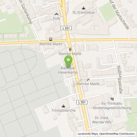 Standortübersicht der Tankstelle Hasenkamp GmbH Sanitär Heizung Klima in 44807 Bochum