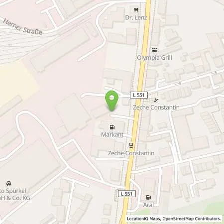 Standortübersicht der Tankstelle innogy eMobility Solutions GmbH in 44809 Bochum