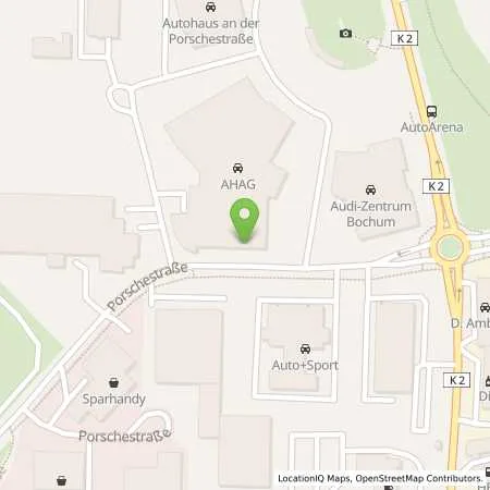 Standortübersicht der Tankstelle AHAG Bochum GmbH in 44809 Bochum