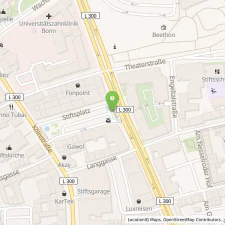 Standortübersicht der Tankstelle SWB Energie- und Wasserversorgung Bonn/Rhein-Sieg in 53111 Bonn