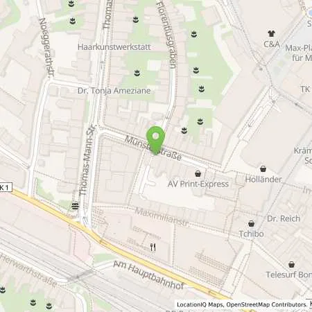 Standortübersicht der Tankstelle SWB Energie- und Wasserversorgung Bonn/Rhein-Sieg in 53111 Bonn