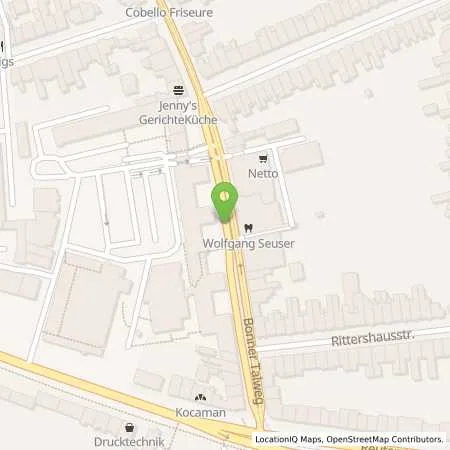 Standortübersicht der Tankstelle SWB Energie- und Wasserversorgung Bonn/Rhein-Sieg in 53113 Bonn