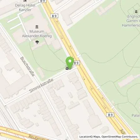 Standortübersicht der Tankstelle SWB Energie- und Wasserversorgung Bonn/Rhein-Sieg in 53113 Bonn