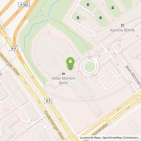 Standortübersicht der Tankstelle MARITIM Hotelgesellschaft mbH in 53175 Bonn