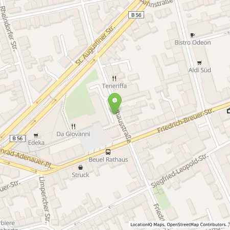 Standortübersicht der Tankstelle SWB Energie- und Wasserversorgung Bonn/Rhein-Sieg in 53229 Bonn