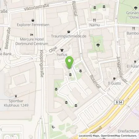 Standortübersicht der Tankstelle Dortmunder Energie- und Wasserversorgung GmbH in 44135 Dortmund