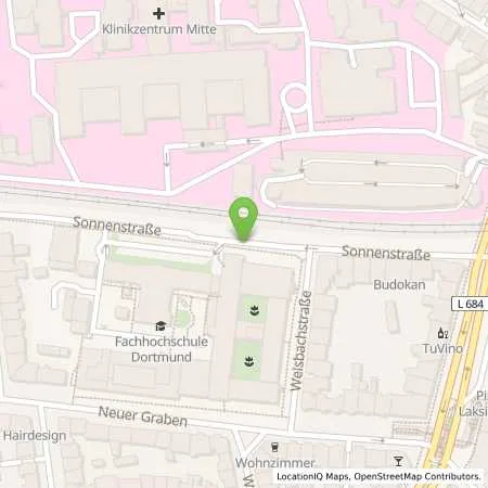 Standortübersicht der Tankstelle innogy eMobility Solutions GmbH in 44139 Dortmund