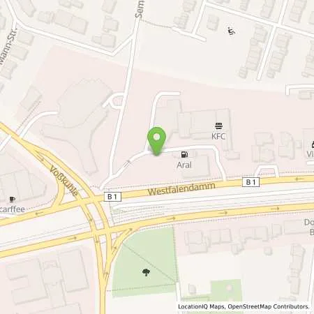 Standortübersicht der Tankstelle Dortmunder Energie- und Wasserversorgung GmbH in 44141 Dortmund