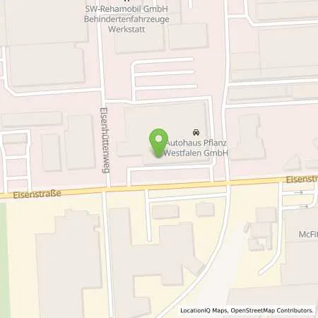 Standortübersicht der Tankstelle innogy eMobility Solutions GmbH in 44145 Dortmund