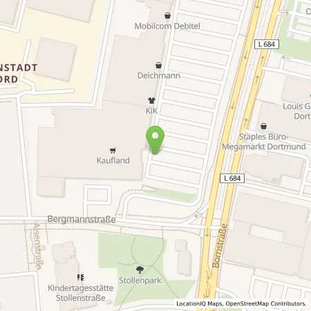 Standortübersicht der Tankstelle Kaufland Dienstleistung GmbH & Co. KG in 44145 Dortmund