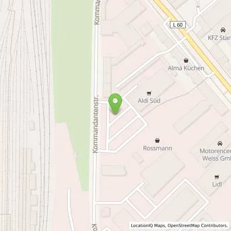 Standortübersicht der Tankstelle ALDI SÜD in 47057 Duisburg