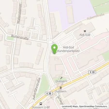 Standortübersicht der Tankstelle ALDI SÜD in 47058 Duisburg