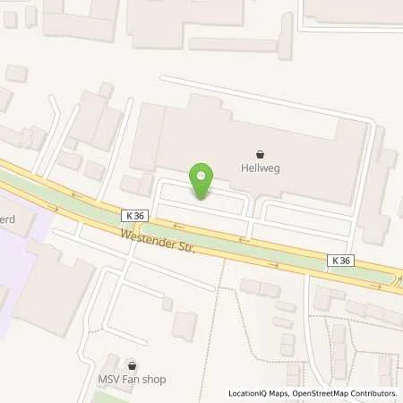 Standortübersicht der Tankstelle EnBW mobility+ AG und Co.KG in 47138 Duisburg