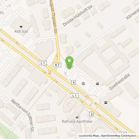 Standortübersicht der Tankstelle Stadtwerke Duisburg AG in 47166 Duisburg