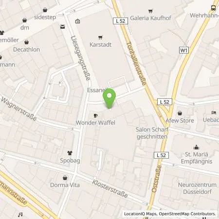 Standortübersicht der Tankstelle Stadtwerke Düsseldorf AG in 40211 Düsseldorf