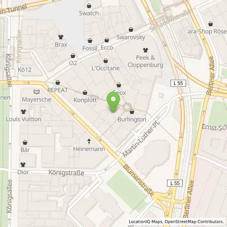 Standortübersicht der Tankstelle Stadtwerke Düsseldorf AG in 40212 Düsseldorf