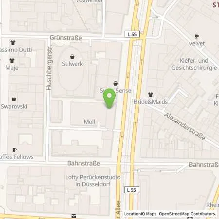 Standortübersicht der Tankstelle Stadtwerke Düsseldorf AG in 40212 Düsseldorf