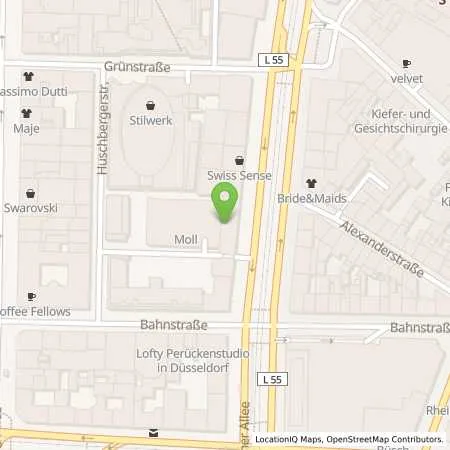 Standortübersicht der Tankstelle Stadtwerke Düsseldorf AG in 40212 Düsseldorf