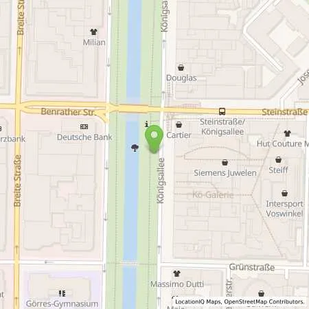 Standortübersicht der Tankstelle Stadtwerke Düsseldorf AG in 40212 Düsseldorf