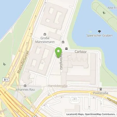 Standortübersicht der Tankstelle Stadtwerke Düsseldorf AG in 40213 Düsseldorf