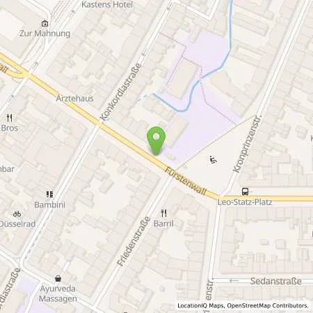 Standortübersicht der Tankstelle Stadtwerke Düsseldorf AG in 40219 Düsseldorf