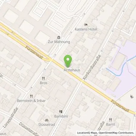 Standortübersicht der Tankstelle Stadtwerke Düsseldorf AG in 40219 Düsseldorf