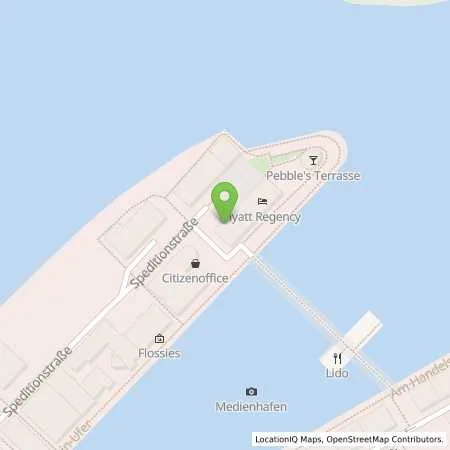 Standortübersicht der Tankstelle Stadtwerke Düsseldorf AG in 40221 Düsseldorf