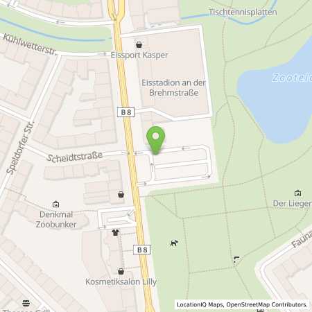 Standortübersicht der Strom (Elektro) Tankstelle: Stadtwerke Düsseldorf AG in 40239, Dsseldorf