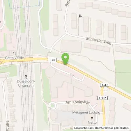 Standortübersicht der Tankstelle Stadtwerke Düsseldorf AG in 40472 Düsseldorf