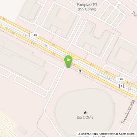 Standortübersicht der Tankstelle Stadtwerke Düsseldorf AG in 40472 Düsseldorf