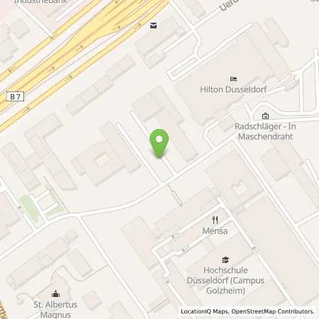 Standortübersicht der Tankstelle Stadtwerke Düsseldorf AG in 40474 Düsseldorf