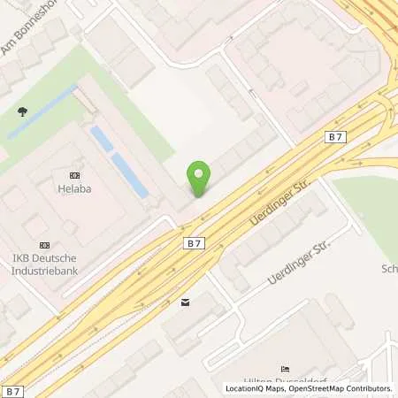 Standortübersicht der Tankstelle Stadtwerke Düsseldorf AG in 40474 Düsseldorf