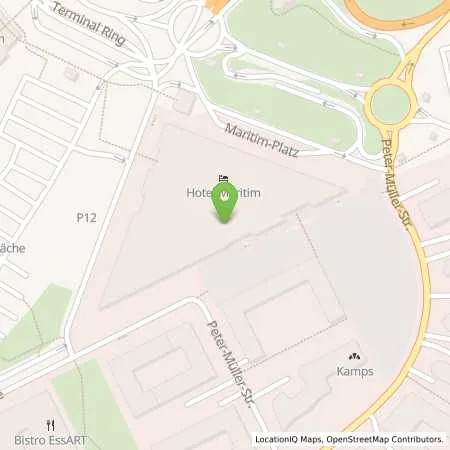 Standortübersicht der Tankstelle MARITIM Hotelgesellschaft mbH in 40474 Düsseldorf