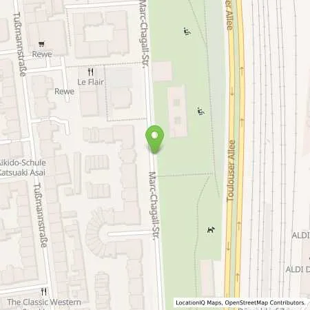 Standortübersicht der Tankstelle Stadtwerke Düsseldorf AG in 40477 Düsseldorf