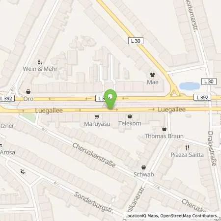 Standortübersicht der Tankstelle Stadtwerke Düsseldorf AG in 40545 Düsseldorf