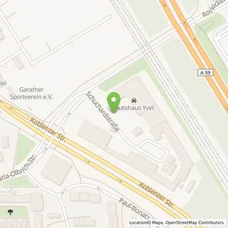 Standortübersicht der Tankstelle Stadtwerke Düsseldorf AG in 40595 Düsseldorf