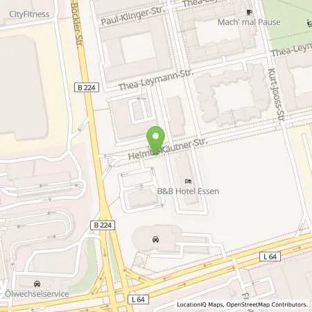 Standortübersicht der Tankstelle innogy SE in 45127 Essen
