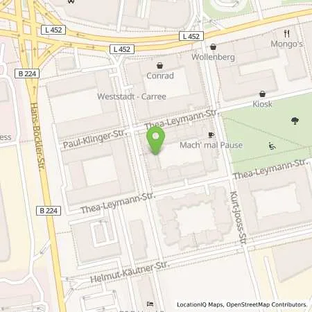 Standortübersicht der Tankstelle innogy SE in 45127 Essen