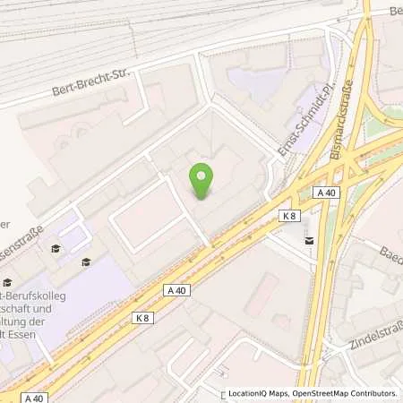 Standortübersicht der Tankstelle innogy SE in 45127 Essen